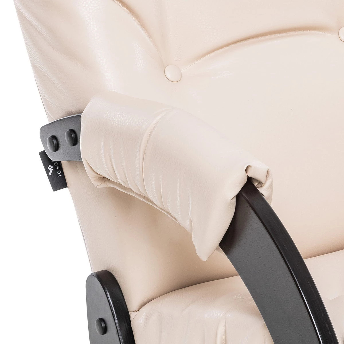 Кресло для отдыха Модель 61 (Импэкс). Цвет каркаса: Венге; Цвет обивки: Polaris Beige