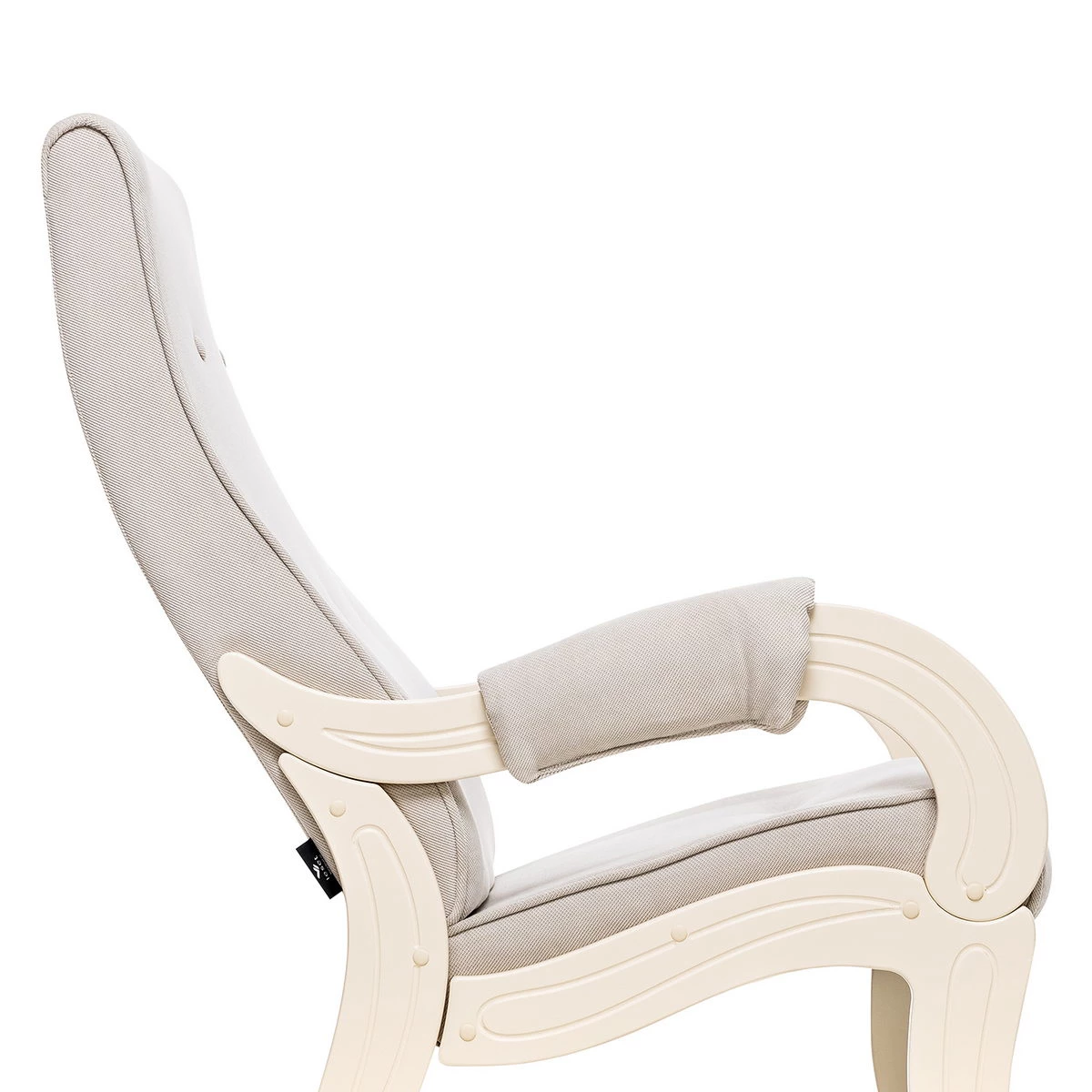 Кресло для отдыха Модель 701 (Импэкс). Цвет каркаса: Дуб шампань; Цвет обивки: Verona Light Grey