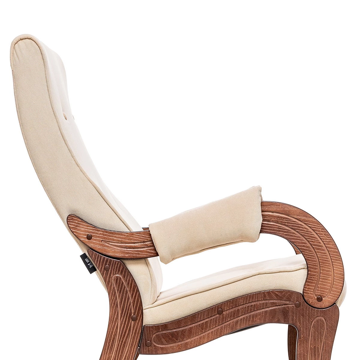Кресло для отдыха Модель 701 (Импэкс). Цвет каркаса: Орех антик шпон; Цвет обивки: Verona Vanilla