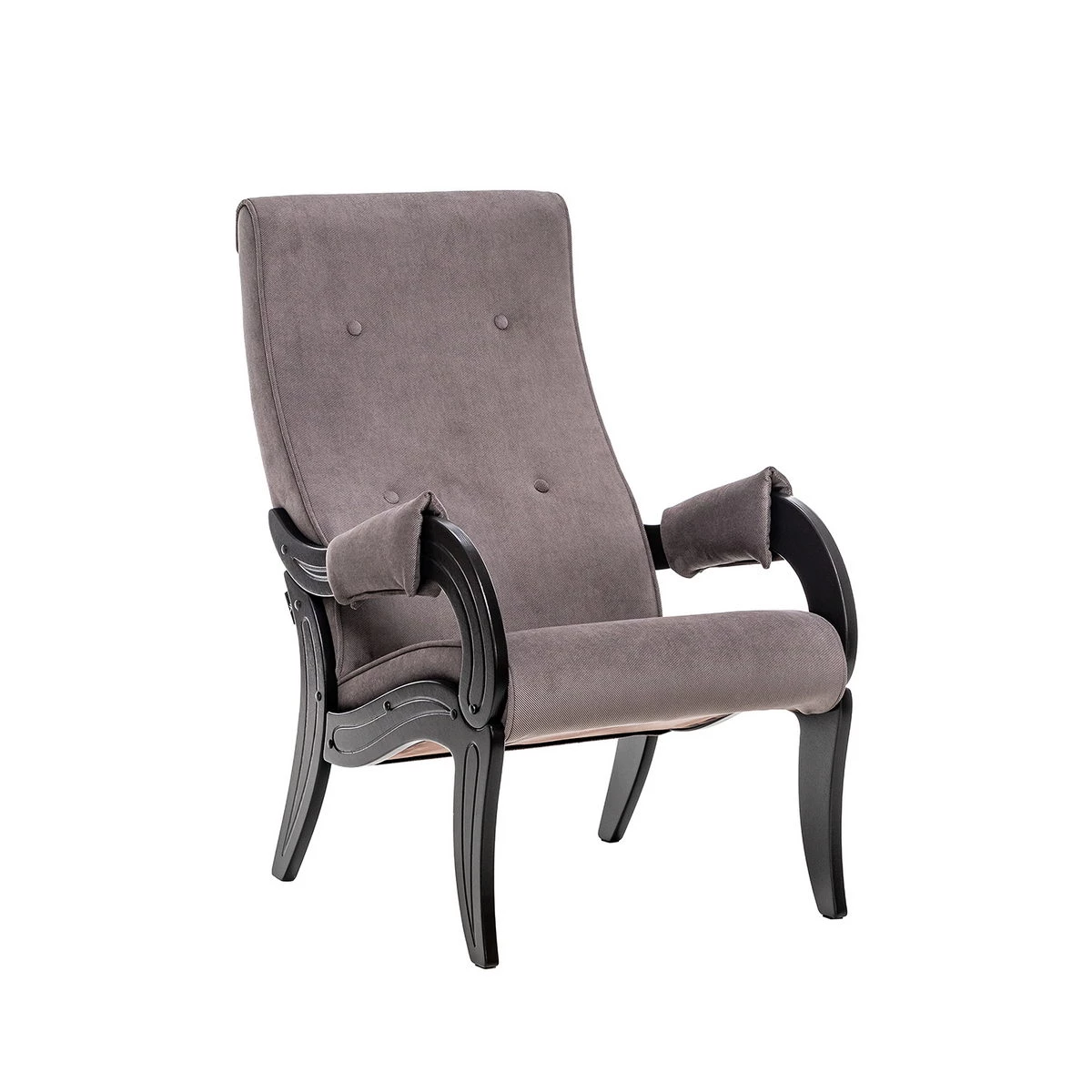 Кресло для отдыха Модель 701 (Импэкс). Цвет каркаса: Венге; Цвет обивки: Verona Antrazite Grey
