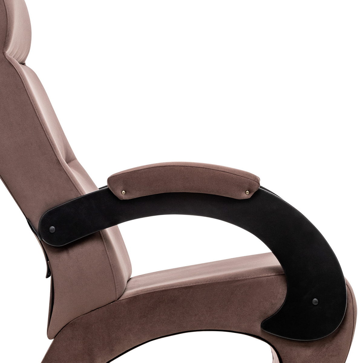 Кресло для отдыха Модель 9-Д (Импэкс). Цвет каркаса: Венге; Цвет обивки: Maxx 235; Цвет ножек: Хром