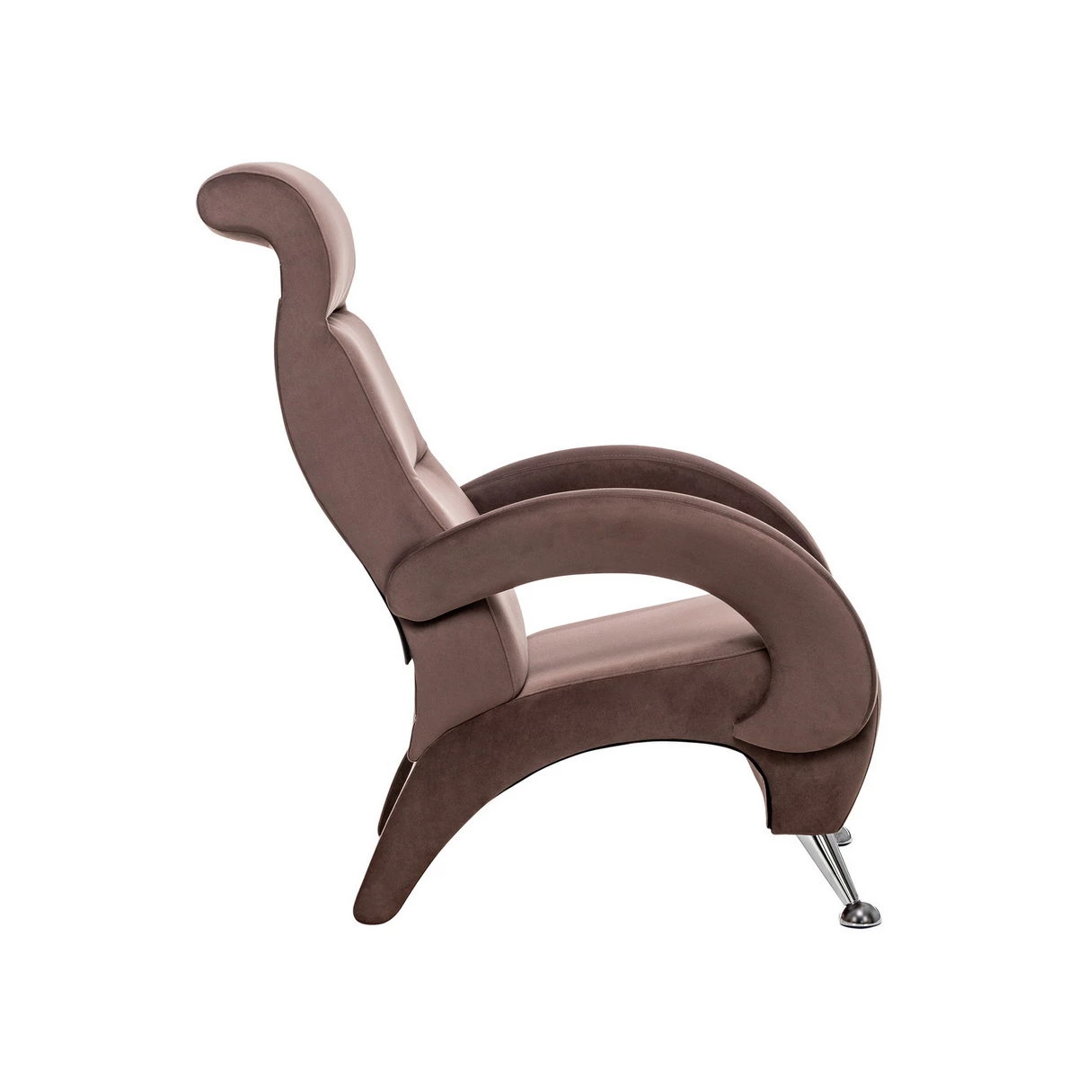 Кресло для отдыха Модель 9-К (Импэкс). Цвет обивки: Maxx 235; Цвет ножек: Хром