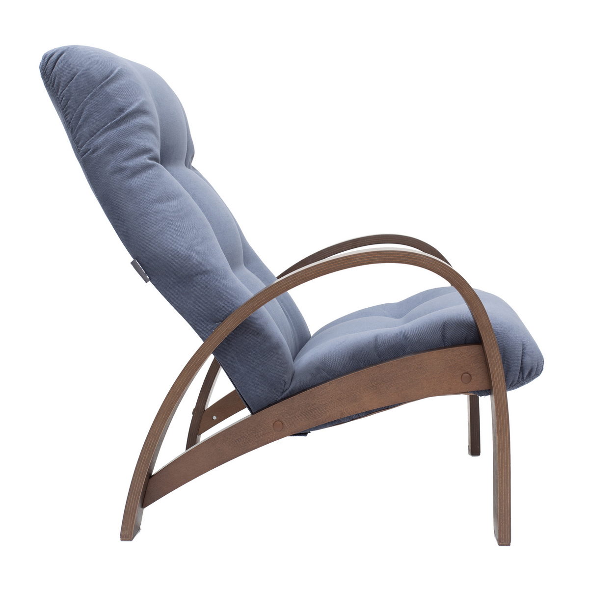 Кресло для отдыха Модель S7 (Импэкс). Цвет каркаса: Орех антик; Цвет обивки: Verona Denim Blue