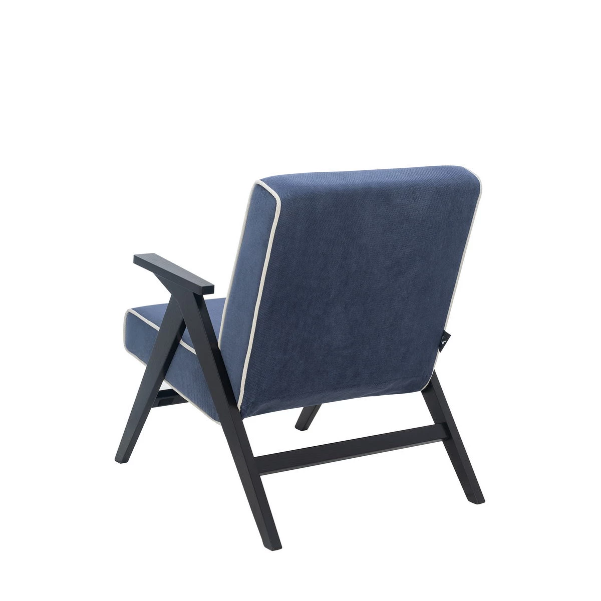 Кресло для отдыха Вест (Импэкс). Цвет каркаса: Венге; Цвет обивки: Verona Denim Blue, кант Verona Light Grey