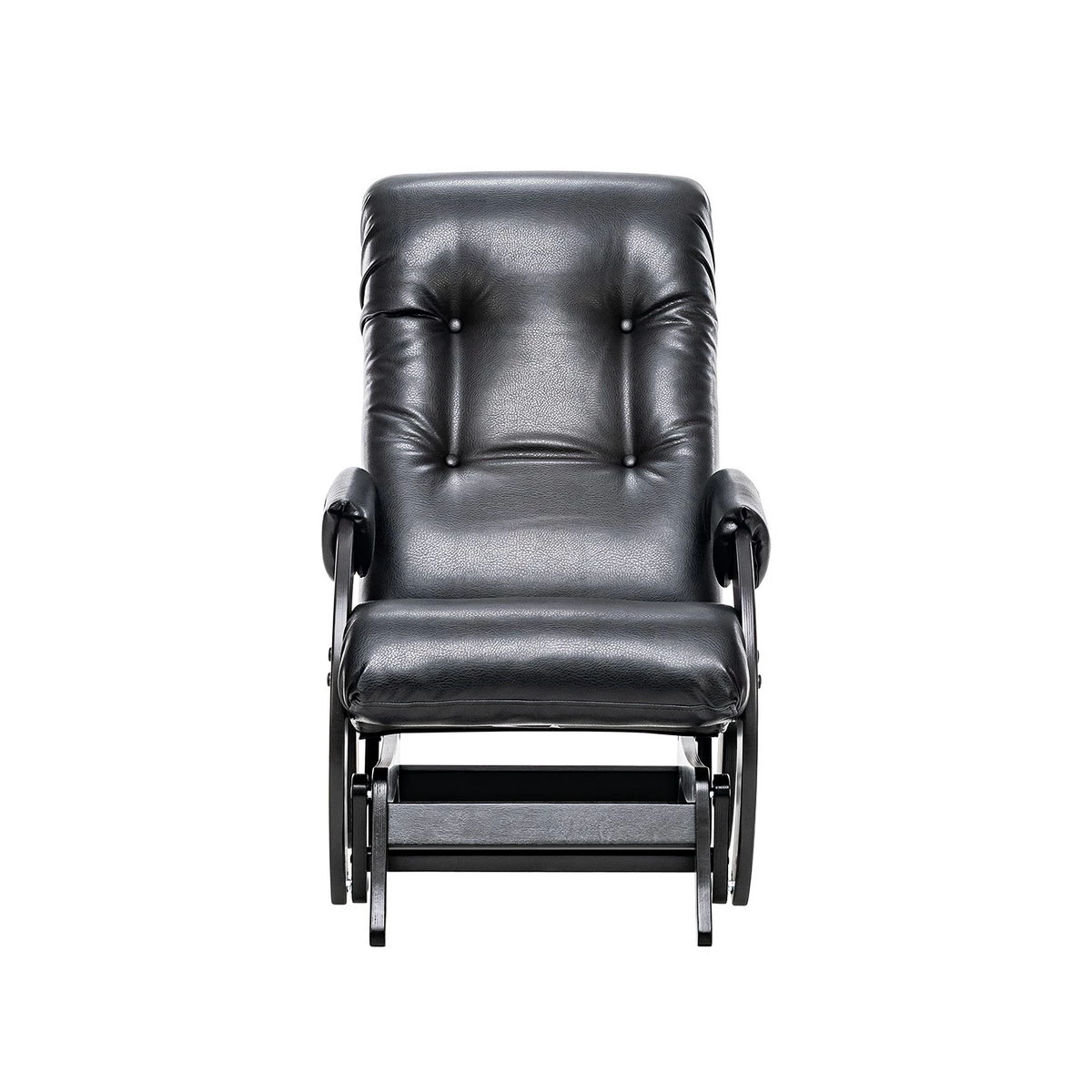 Кресло-глайдер Модель 68 (Импэкс). Цвет каркаса: Венге; Цвет обивки: Vegas Lite Black