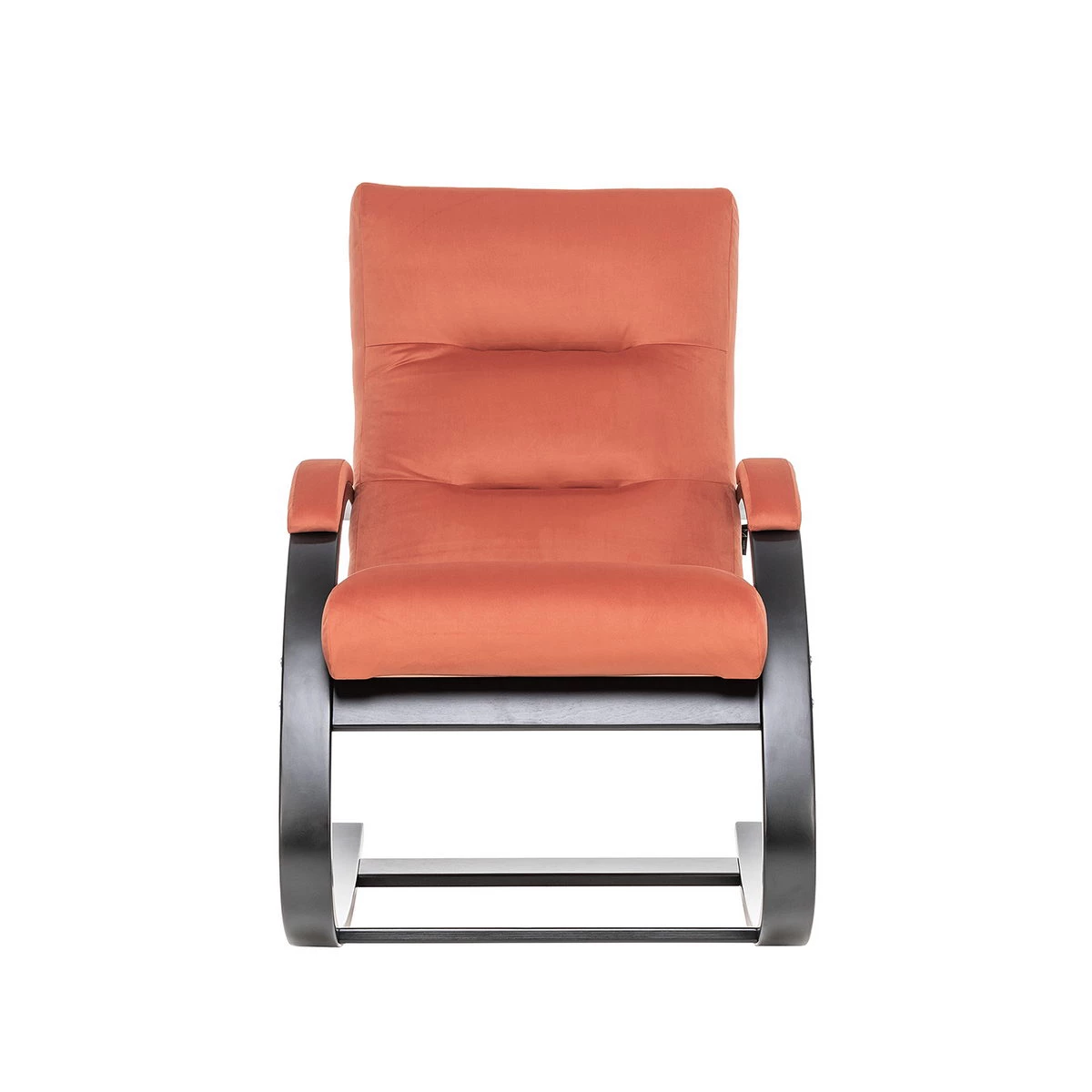 Кресло-качалка Leset Милано (Импэкс). Цвет каркаса: Венге; Цвет обивки: V39 оранжевый