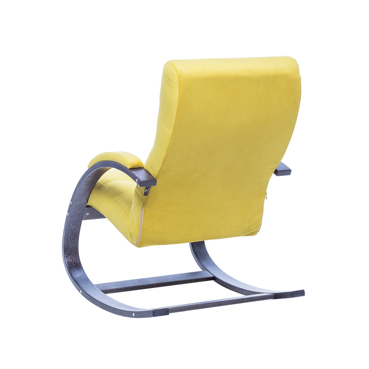 Кресло-качалка Leset Милано (Импэкс). Цвет каркаса: Венге текстура; Цвет обивки: V28 желтый