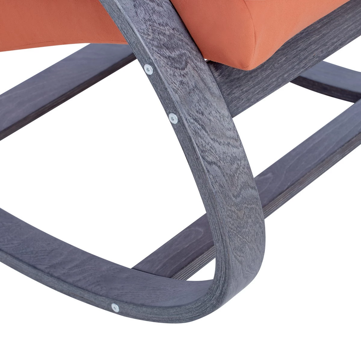 Кресло-качалка Leset Милано (Импэкс). Цвет каркаса: Венге текстура; Цвет обивки: V39 оранжевый