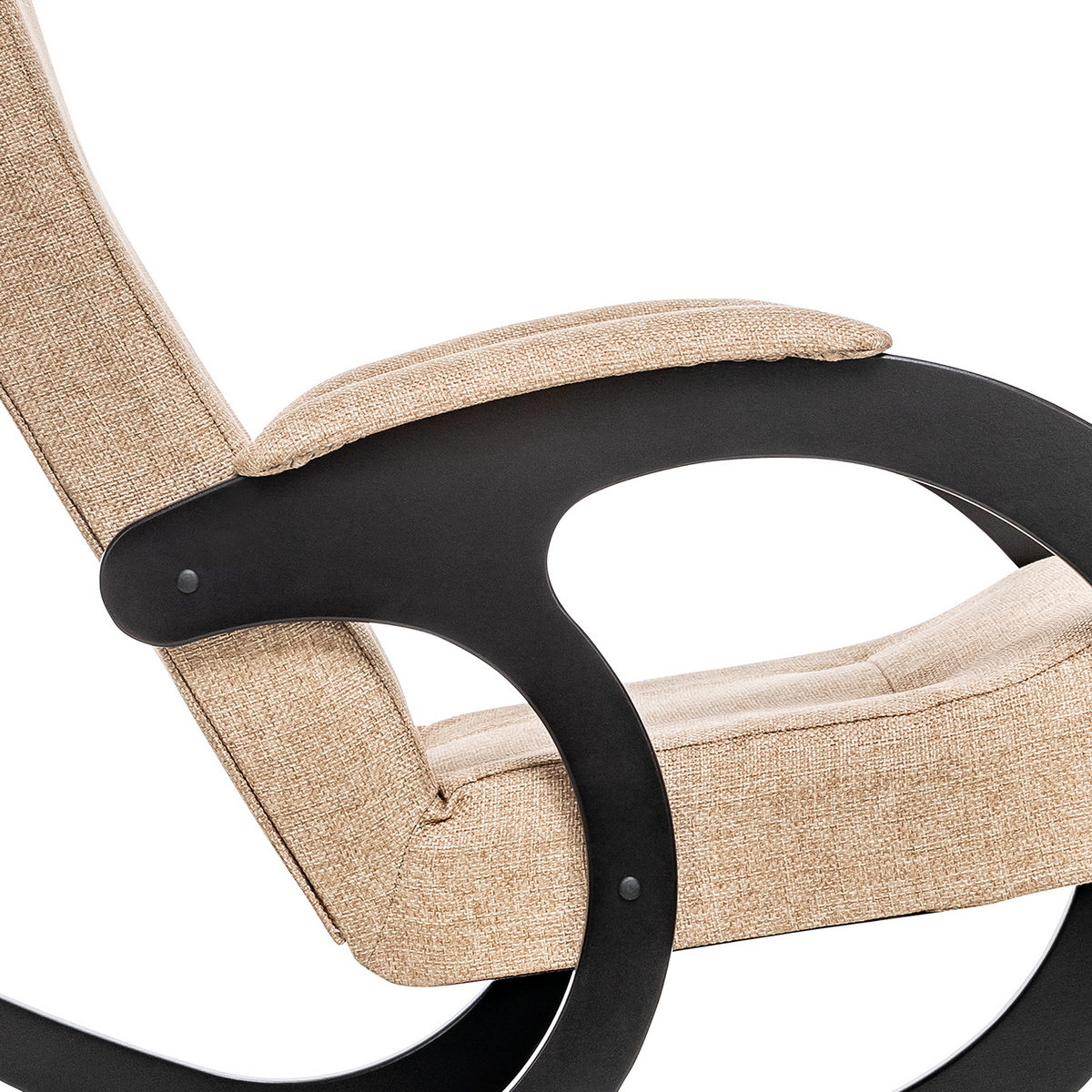 Кресло-качалка Модель 3 (Импэкс). Цвет каркаса: Венге; Цвет обивки: Malta 03 А