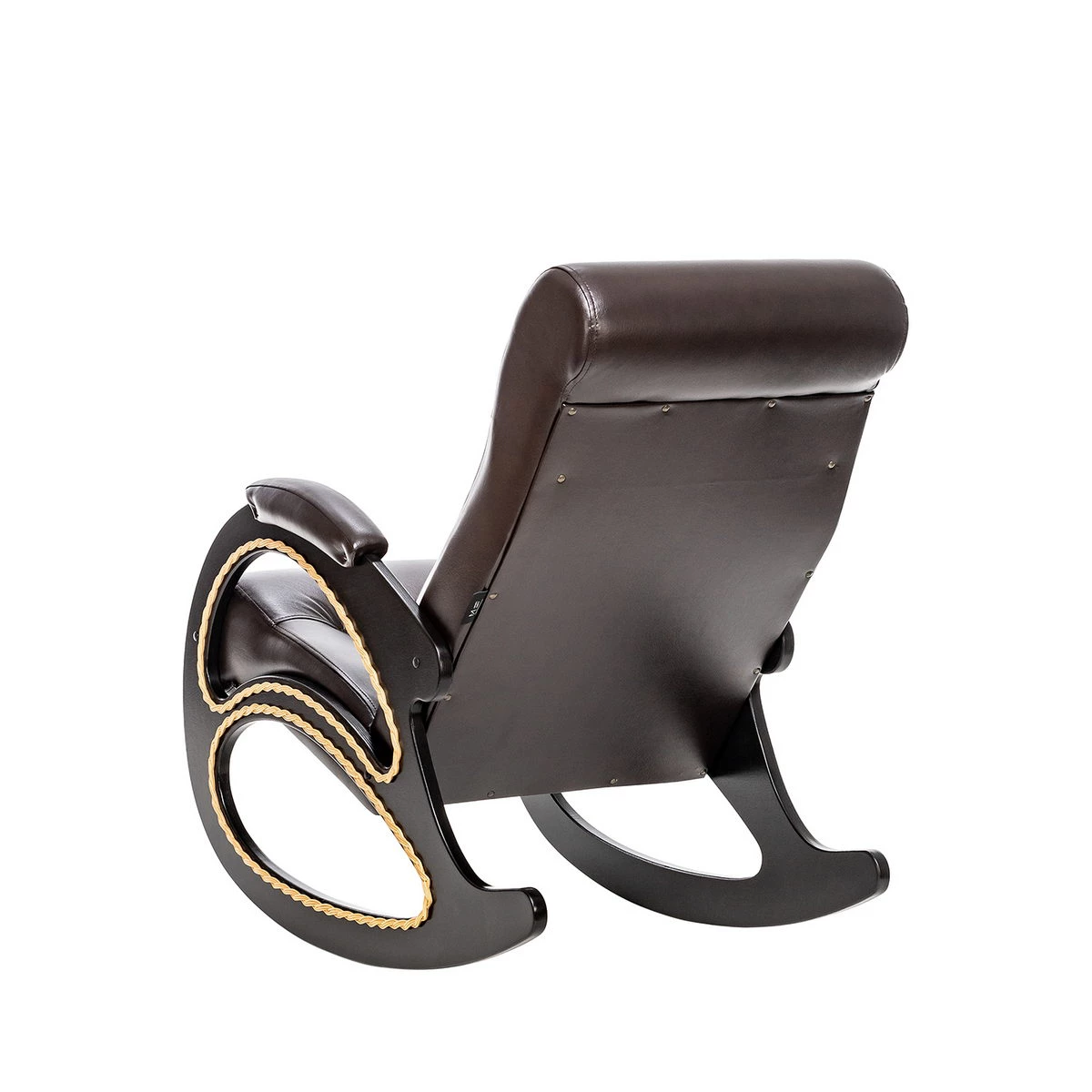 Кресло-качалка Модель 4 (Импэкс). Цвет каркаса: Венге; Цвет обивки: Oregon perlamutr 120