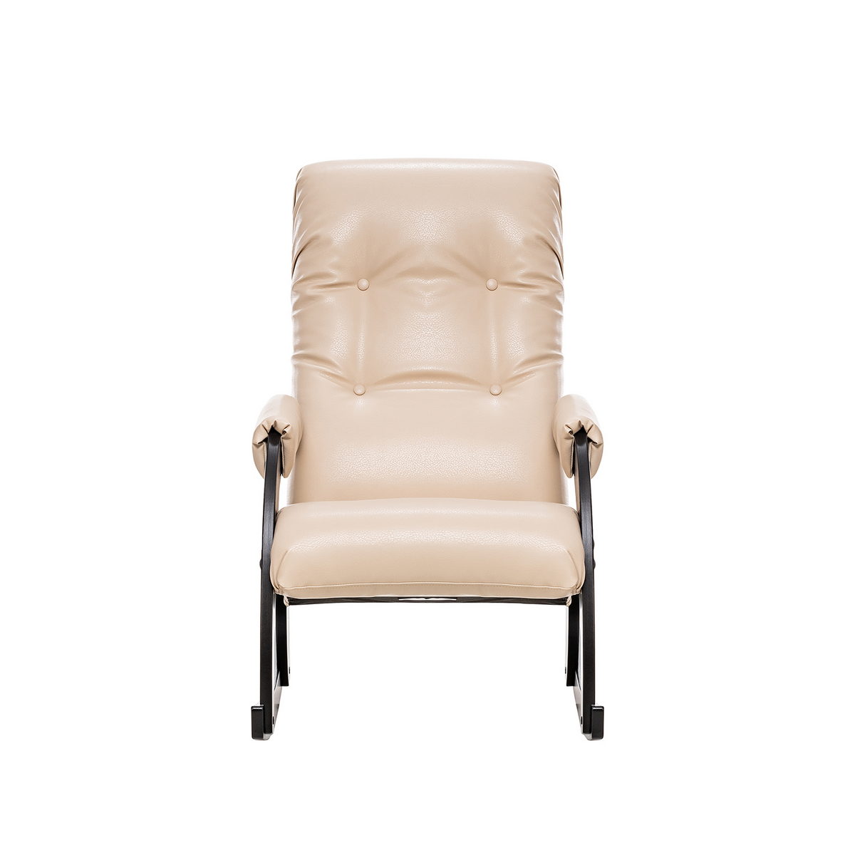 Кресло-качалка Модель 67 (Импэкс). Цвет каркаса: Венге; Цвет обивки: Polaris Beige