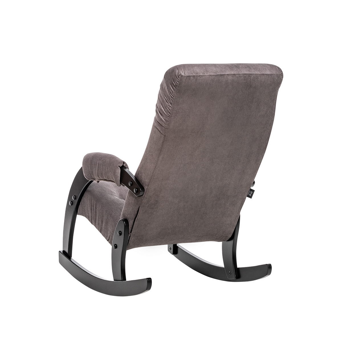 Кресло-качалка Модель 67 (Импэкс). Цвет каркаса: Венге; Цвет обивки: Verona Antrazite Grey