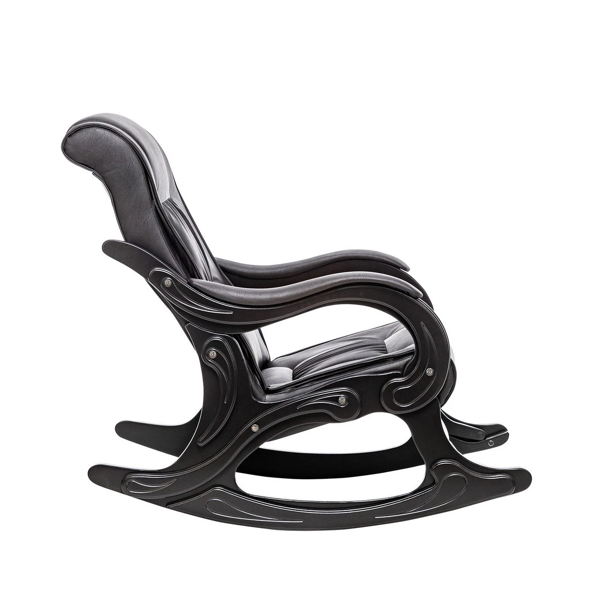 Кресло-качалка Модель 77 (Импэкс). Цвет каркаса: Венге; Цвет обивки: Dundi 108