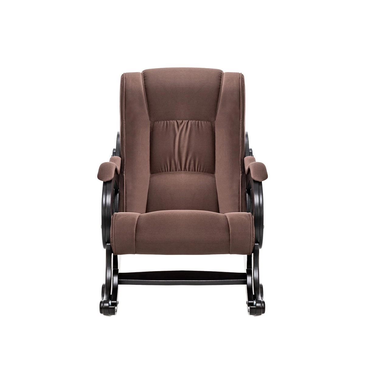 Кресло-качалка Модель 77 (Импэкс). Цвет каркаса: Венге; Цвет обивки: Maxx 235