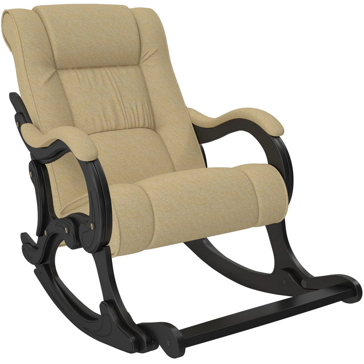Кресло-качалка Модель 77 (Импэкс). Цвет каркаса: Венге; Цвет обивки: Oregon perlamutr 120