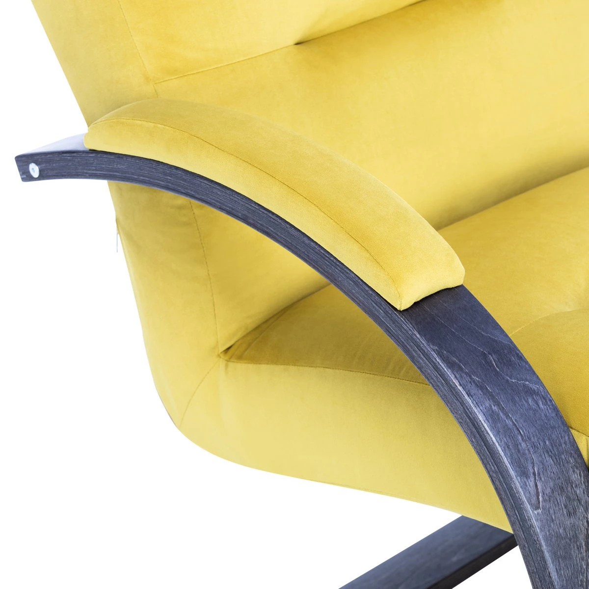Кресло Leset Монэ (Импэкс). Цвет каркаса: Венге текстура; Цвет обивки: V28 желтый