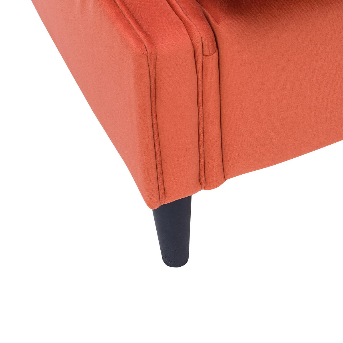 Кресло Leset Монтего (Импэкс). Цвет обивки: V39 оранжевый; Цвет ножек: Венге
