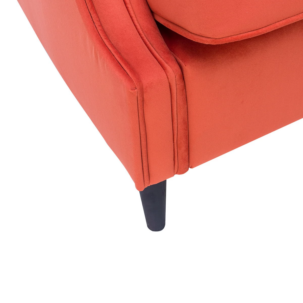 Кресло Leset Винтаж (Импэкс). Цвет обивки: V39 оранжевый; Цвет ножек: Венге