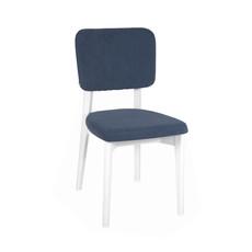 Дополнительное фото Стул деревянный Орион (Белая эмаль / ткань Classic Blue)